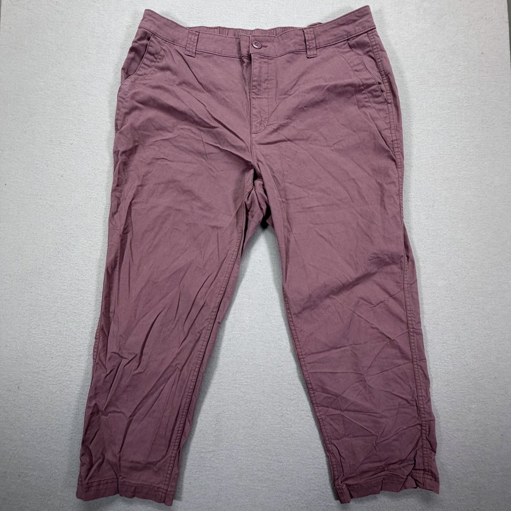 Old‎ Navy Womens OG Chino High Rise Mauve Purple Straight Leg Pants XL